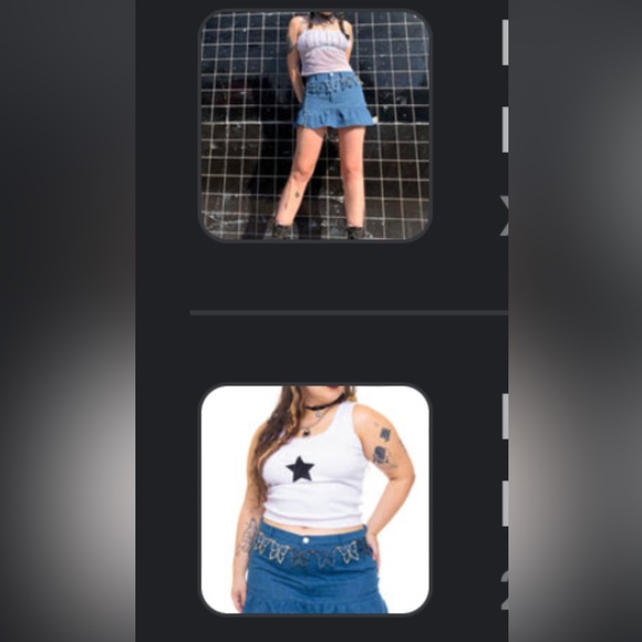 Tunnel Vision Kimmy denim micro mini skirt - Picture 5 of 6